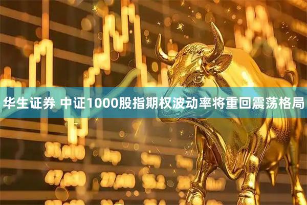 华生证券 中证1000股指期权波动率将重回震荡格局