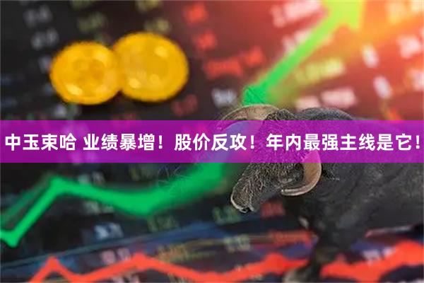 中玉束哈 业绩暴增！股价反攻！年内最强主线是它！